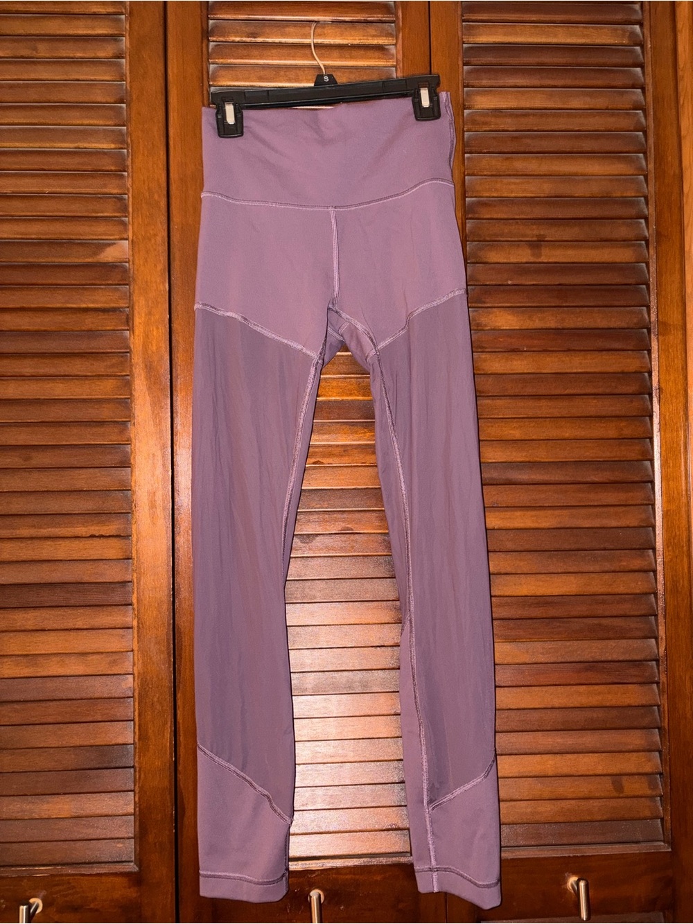Lululemon Athletica Women's High-Waist Purple Active Leggings Nulu Fabric